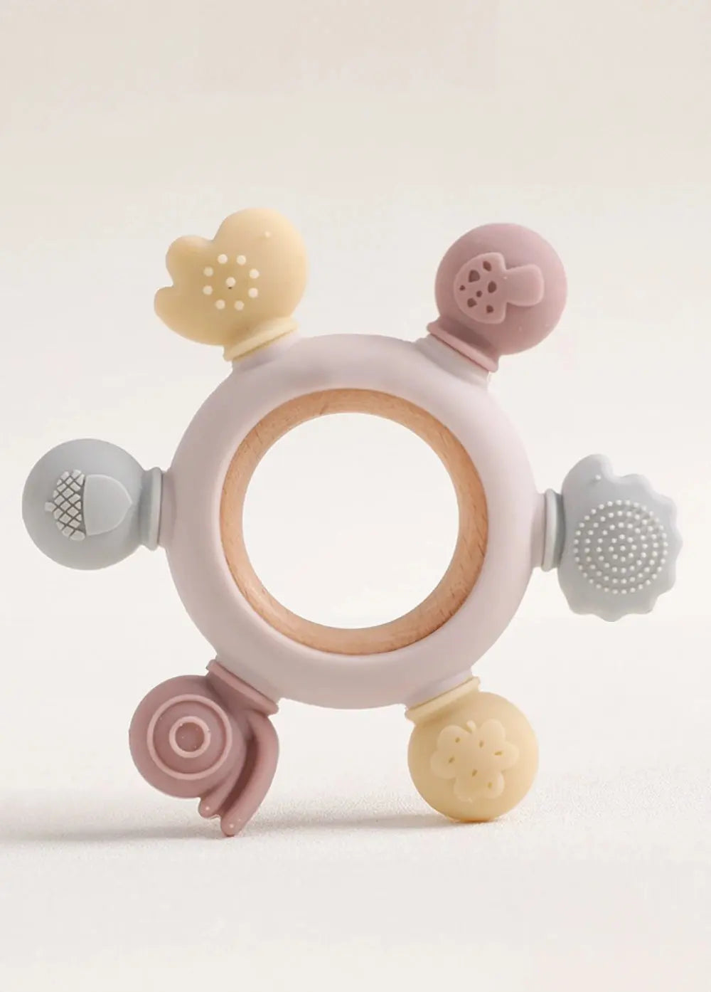 Jouets de Dentition pour Bébé en Bois et Silicone Sans BPA Babybibobu.fr